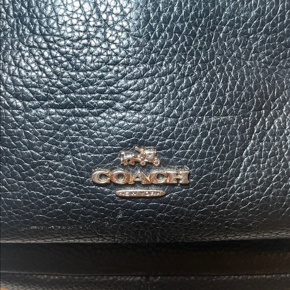 Coach Black Leather Backpack main image 5